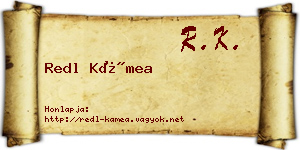 Redl Kámea névjegykártya